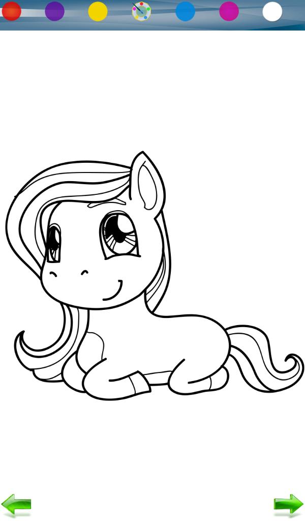 Coloring: Little Pony