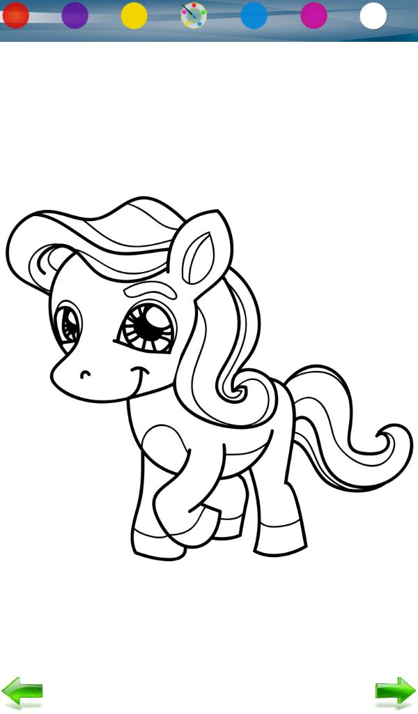 Coloring: Little Pony