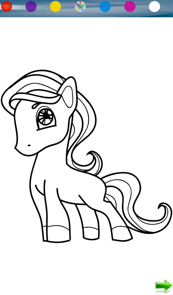 Coloring: Little Pony