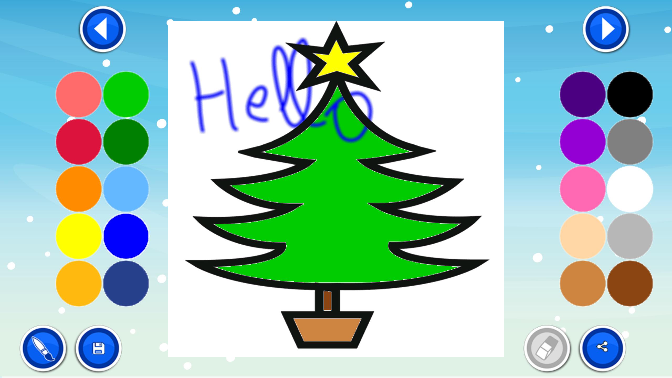 Colorear Arboles de Navidad