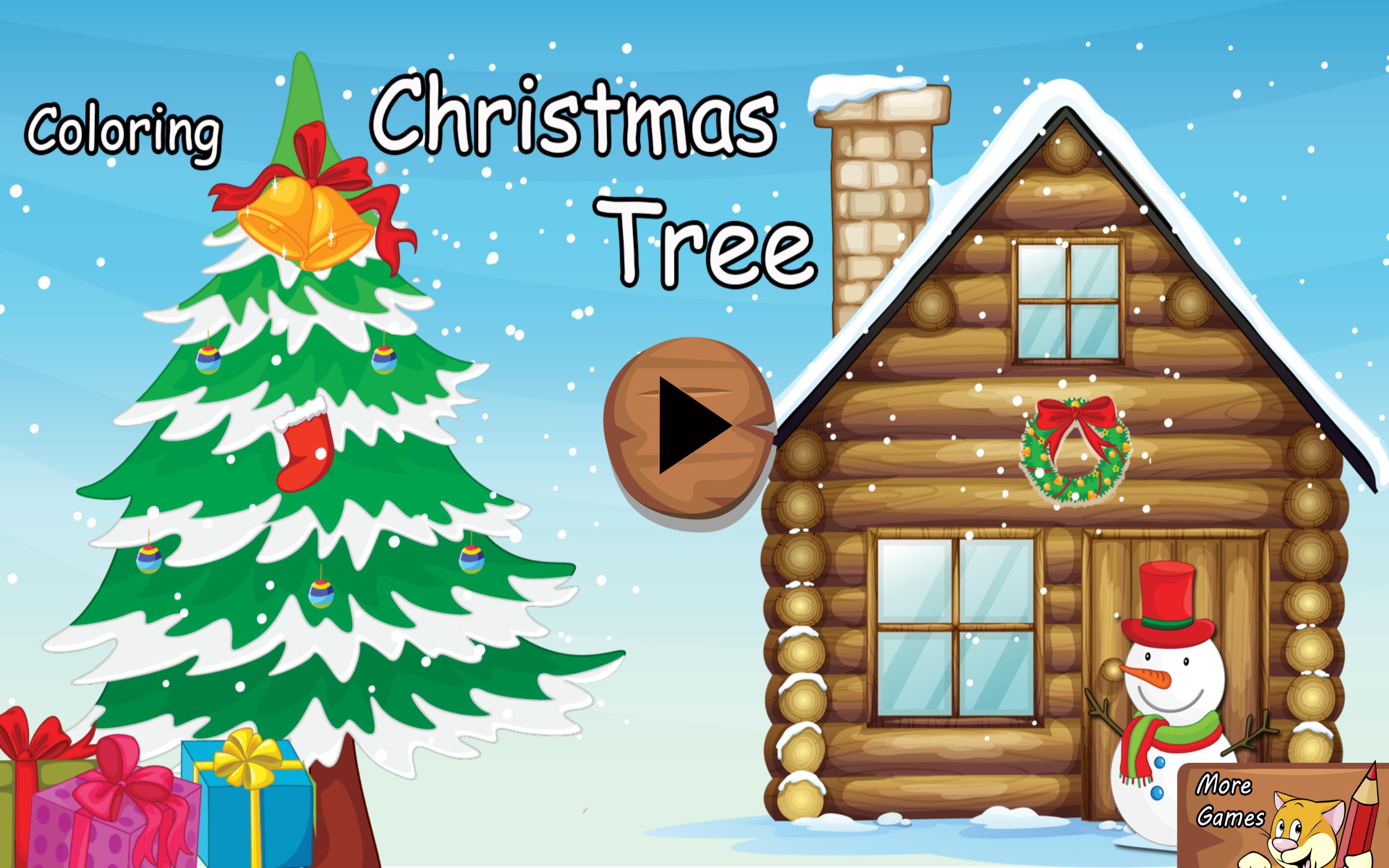 Colorear Arboles de Navidad