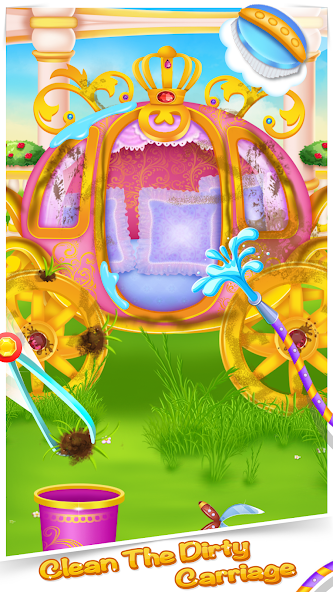 Girls royal home cleanup game