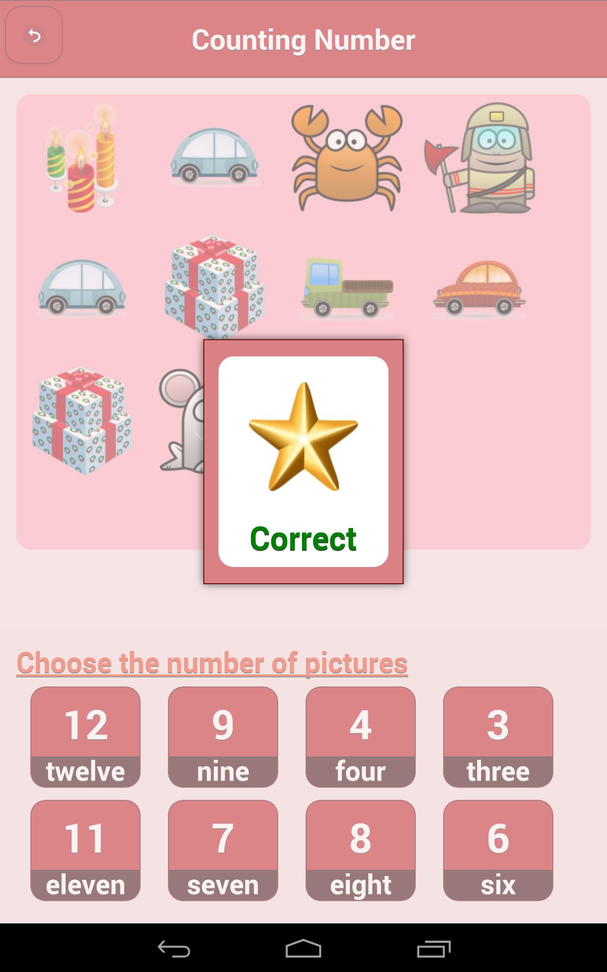 Counting Number Game for kids