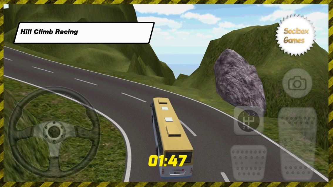 Farming Bus Hill Climb Racing