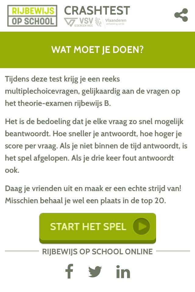 Crashtest Rijbewijs op School