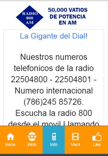 Radio 800 AM Nicaragua