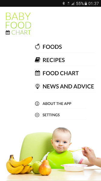 Baby Food Chart