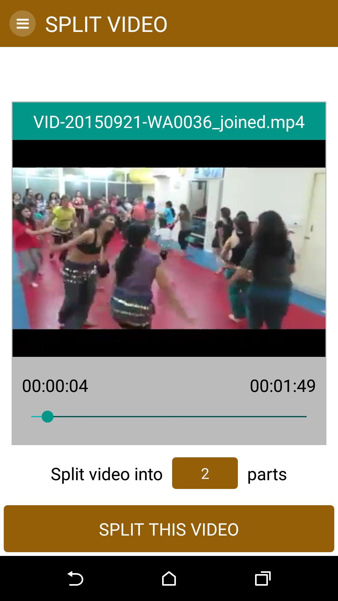 Split any Large Video