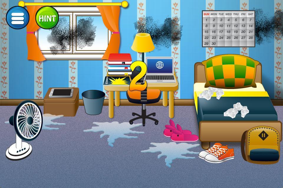 Set house cleaning game