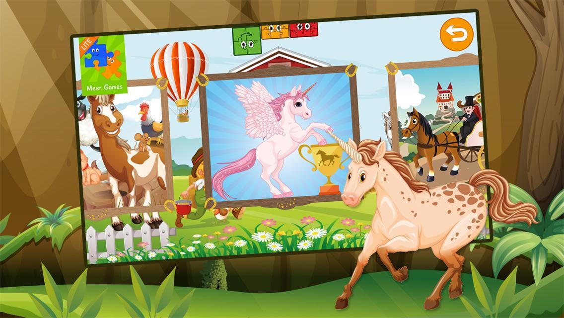 Kids Jigsaw Puzzle Horses Free