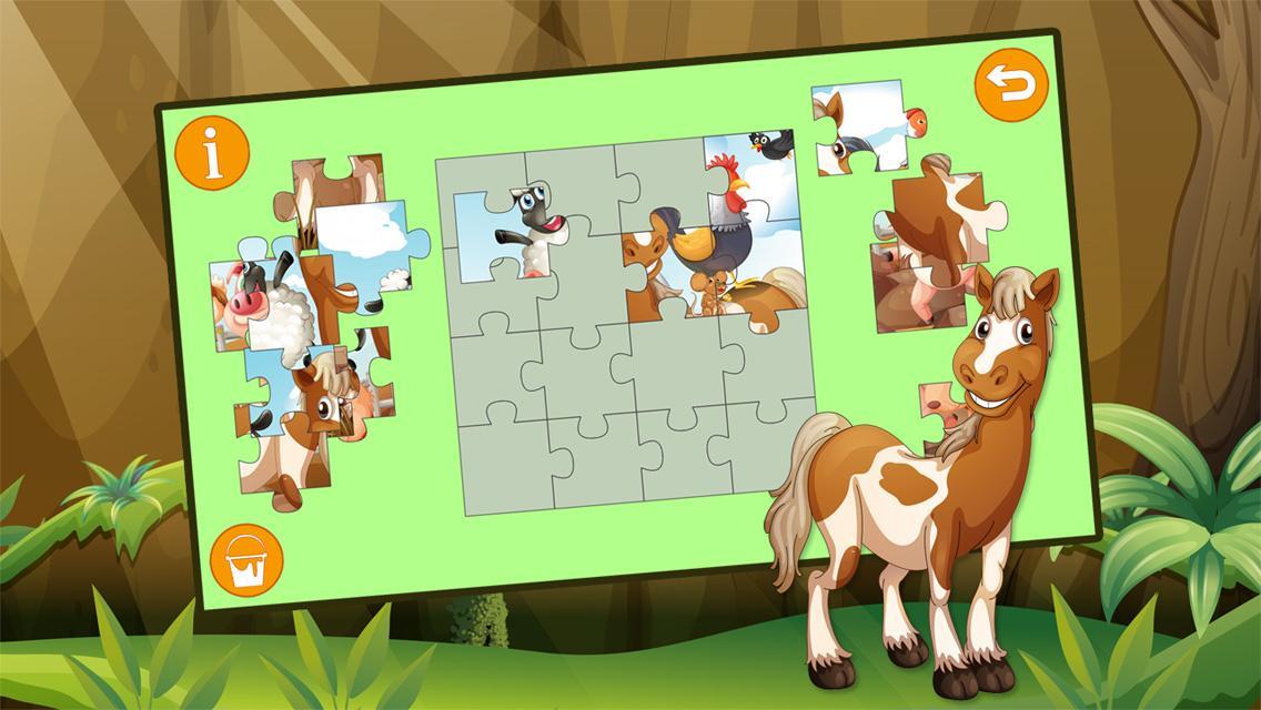 Kids Jigsaw Puzzle Horses Free