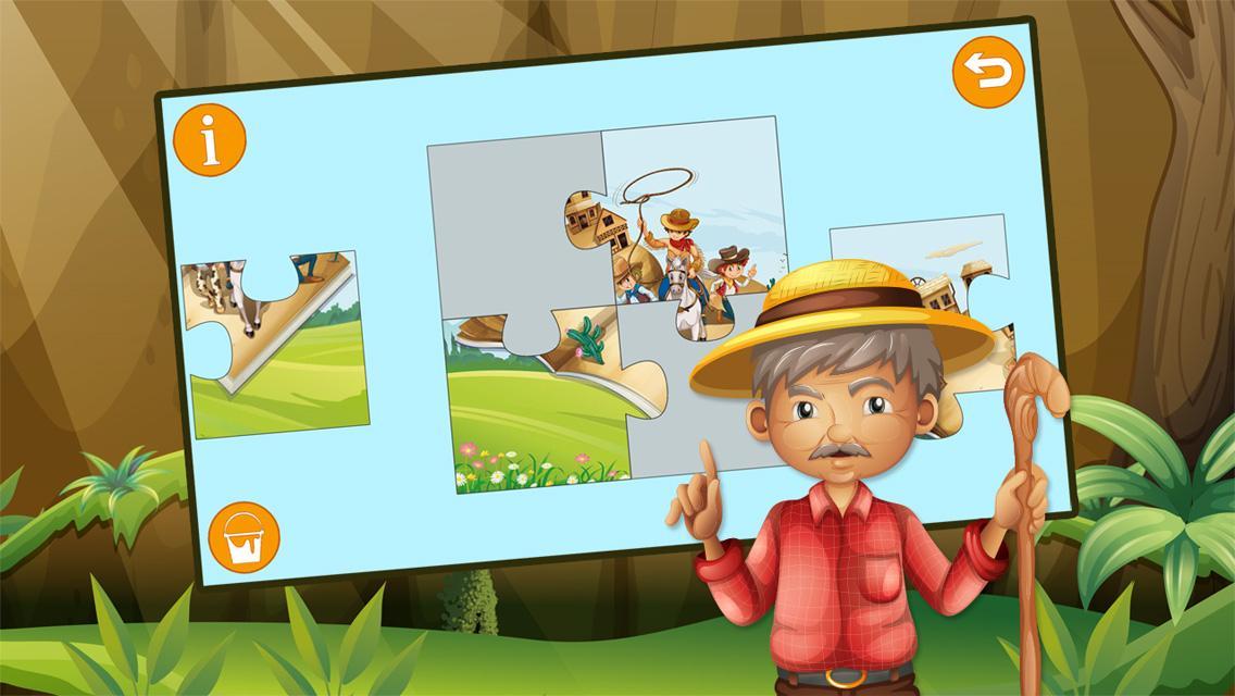 Kids Jigsaw Puzzle Horses Free