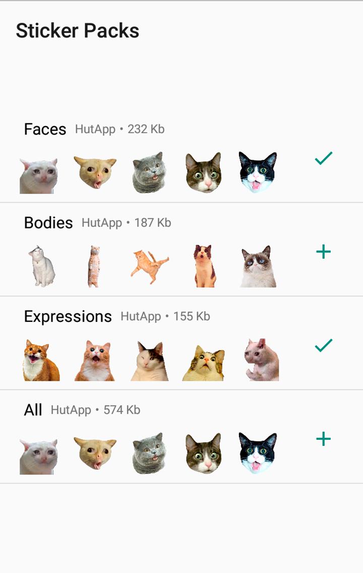 Cat Stickers for WhatsApp