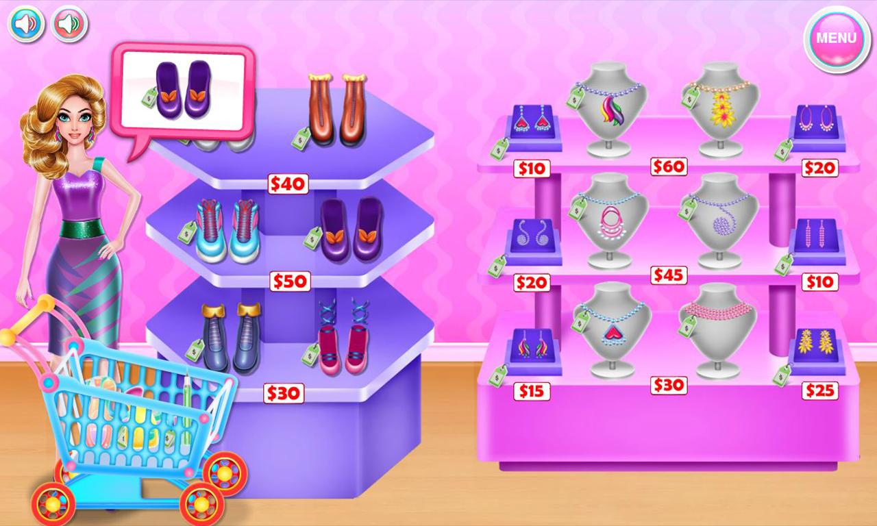 Shopping mall & dress up game