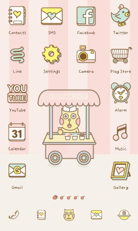 Biscuit icecream icon theme