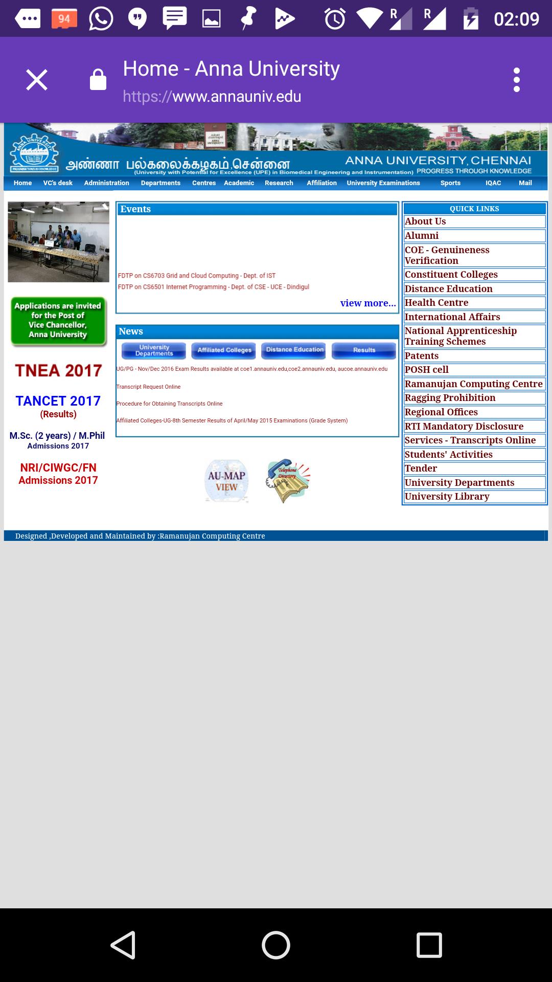 Anna University Info