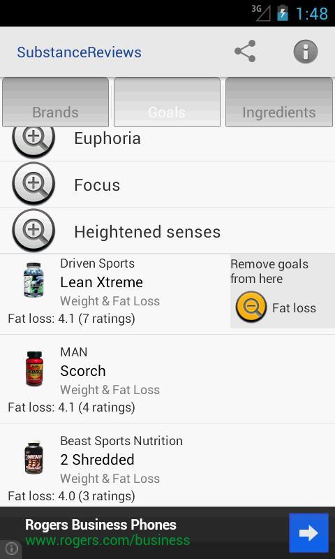 Supplement Reviews for Android