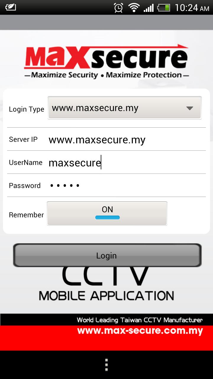 Maxsecure CCTV Mobile Viewer