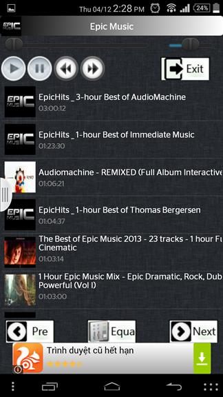Epic Music Player