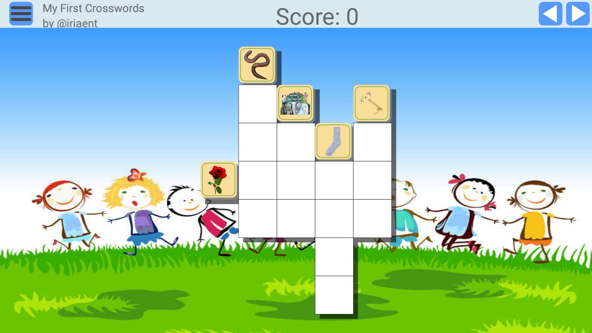 CrossWord puzzle for kids