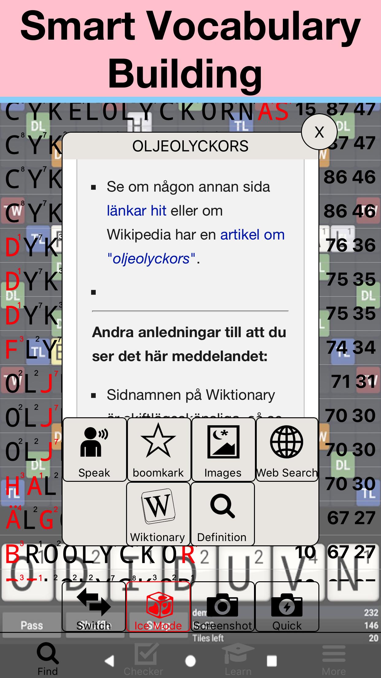 Swedish/Svenska Wordfeud Cheat