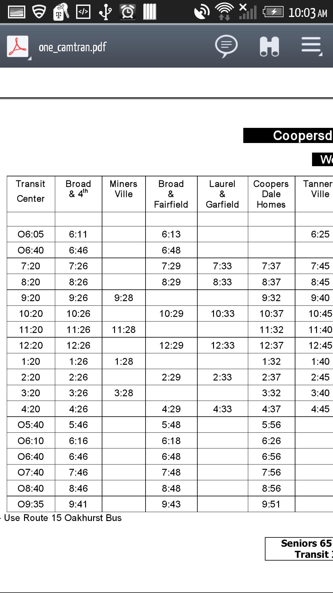 CAMTRAN-Johnstown Bus