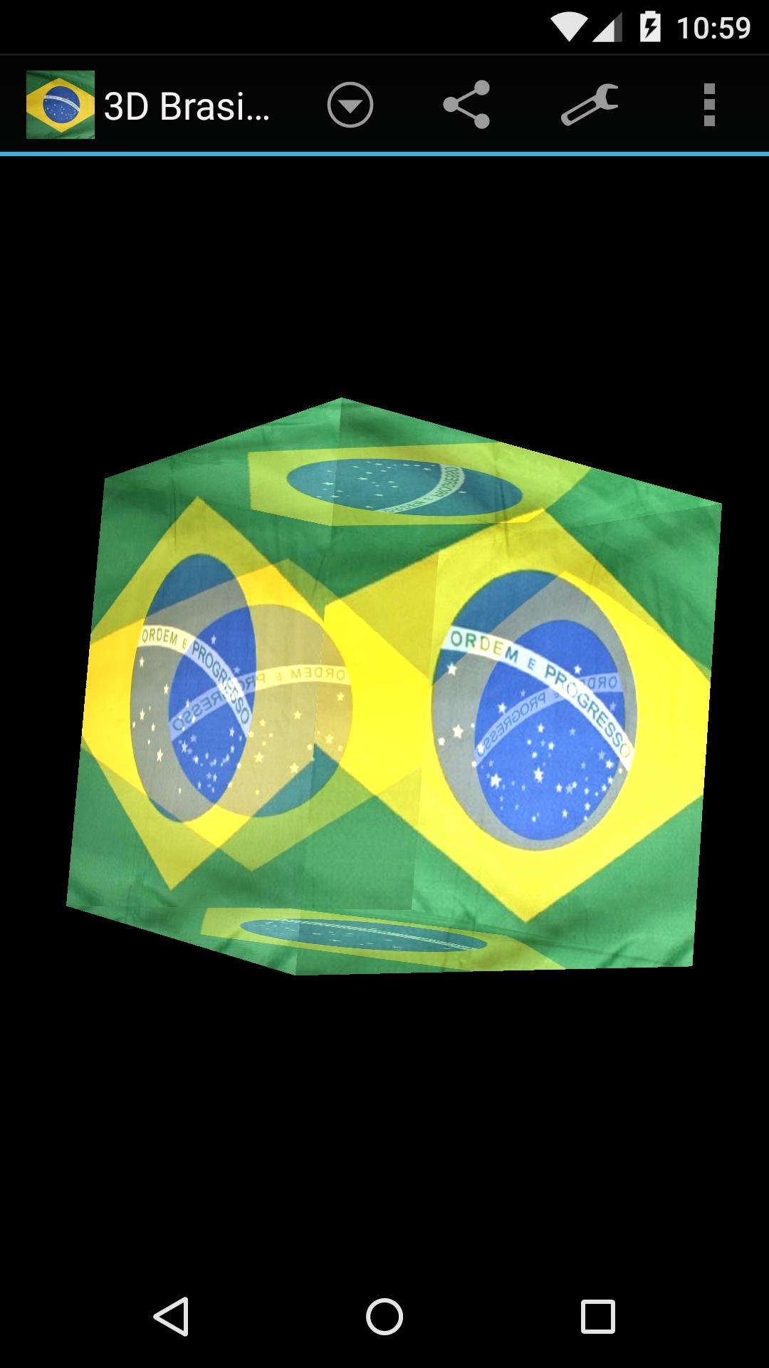 Brasil Flag 3D LWP