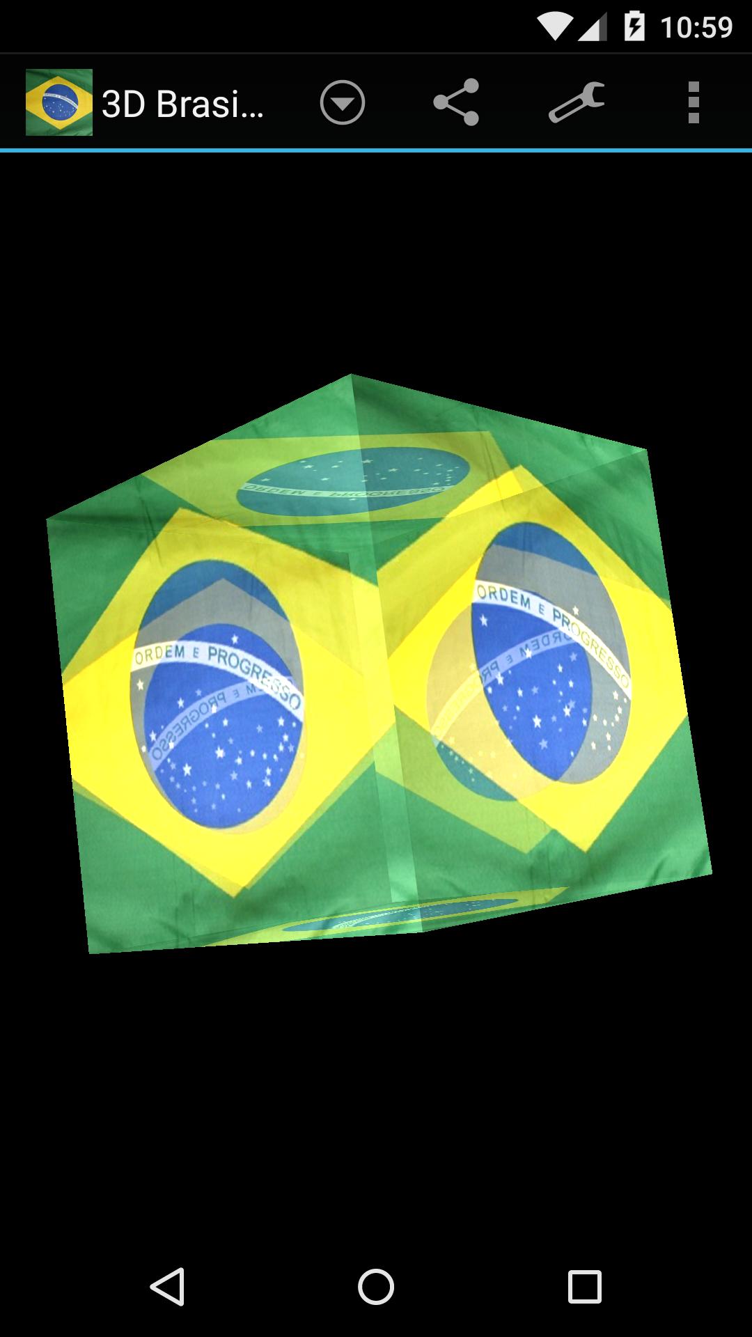 Brasil Flag 3D LWP