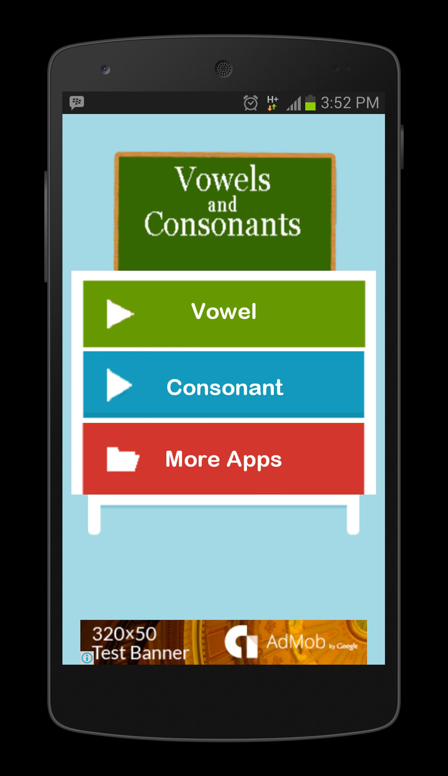 Vowels and Consonants