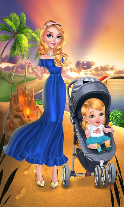 Babysitter & Baby - Beach Day