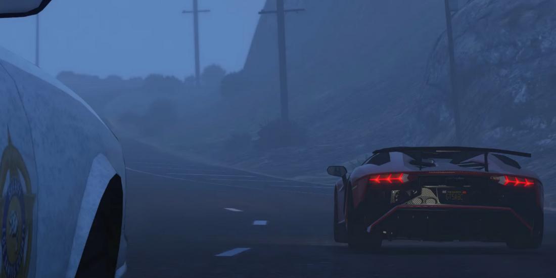 Aventador Driving 2017