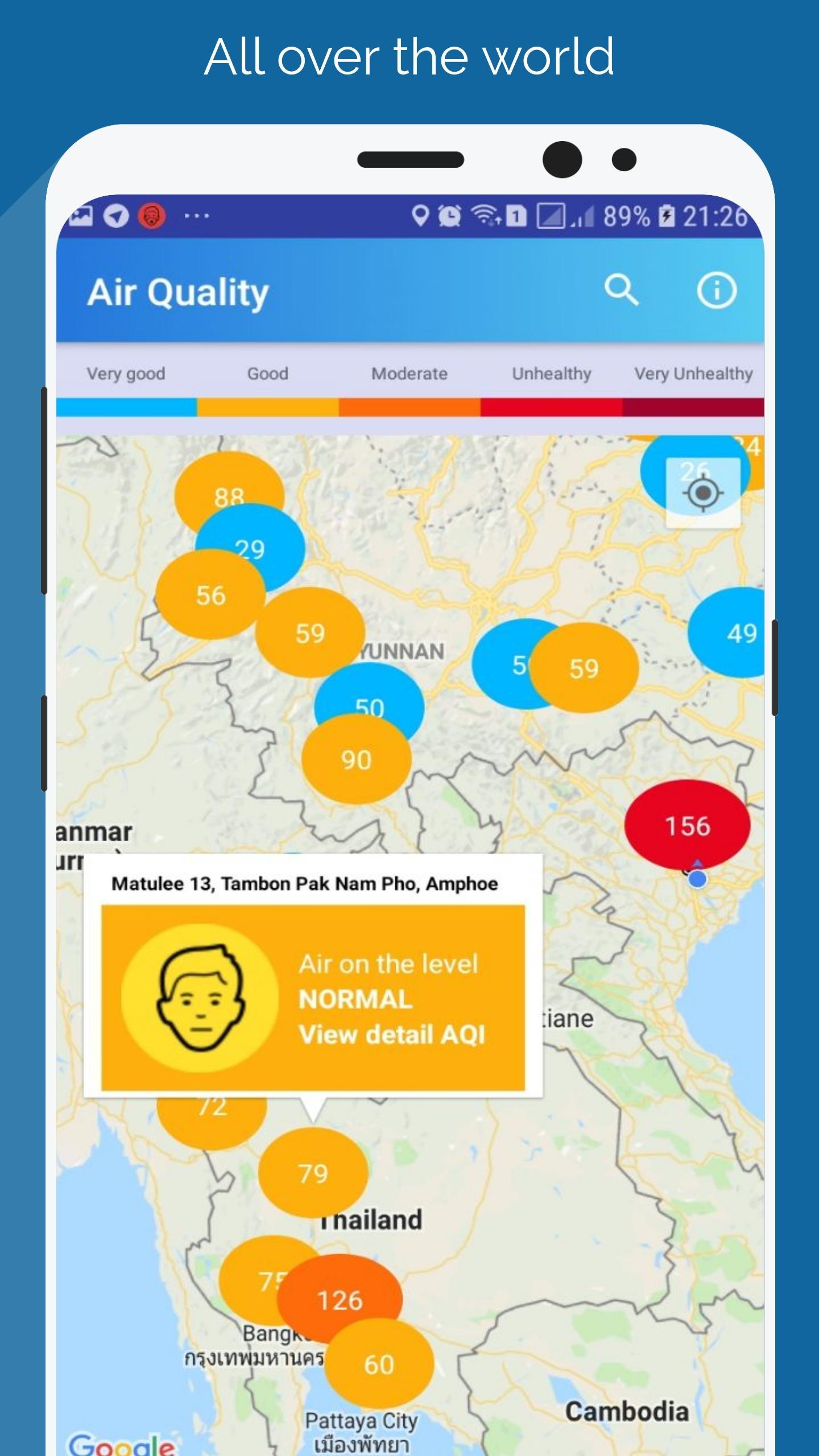 Air Pollution - Live PM2.5 Air Quality Index (AQI)