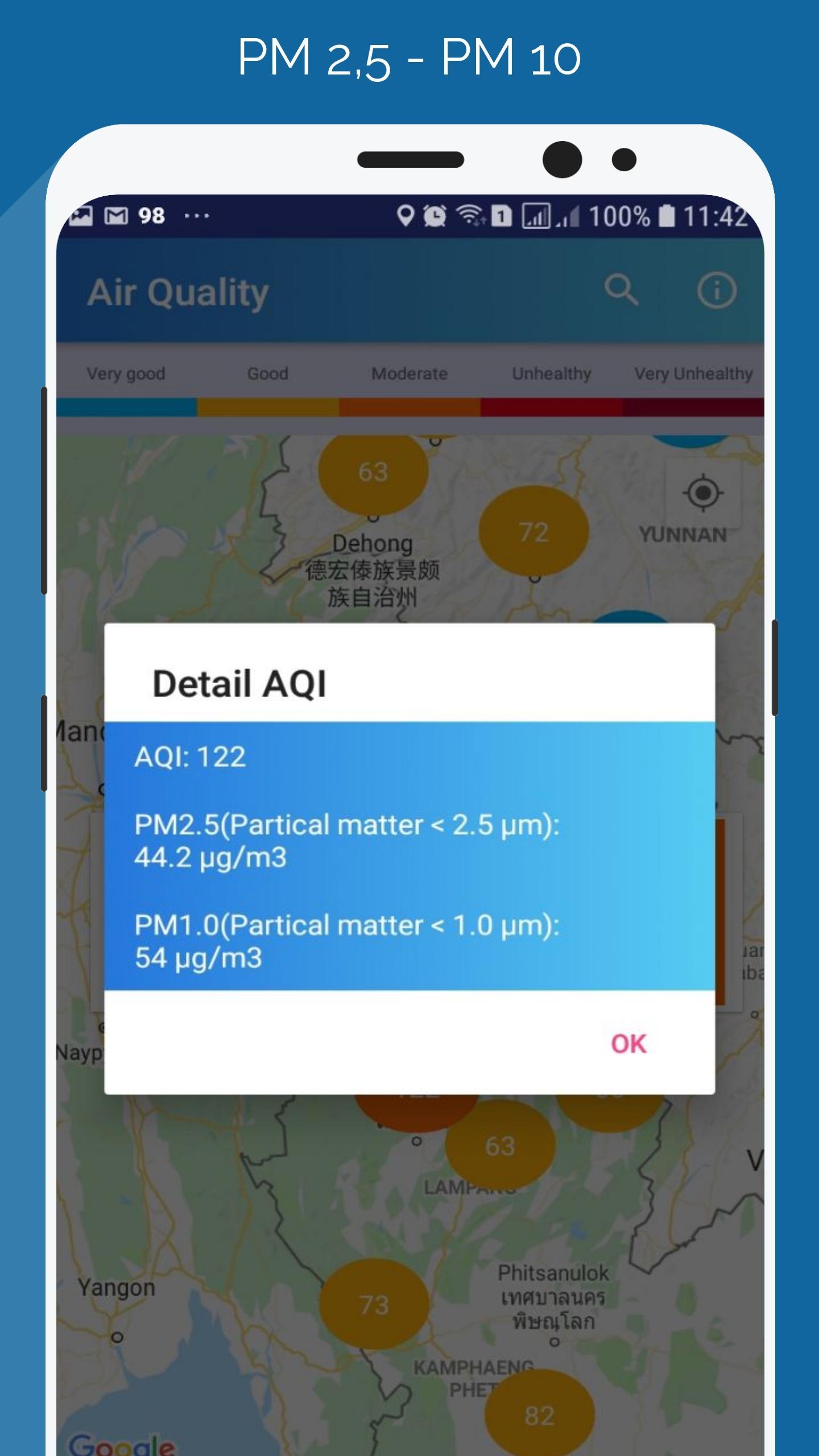 Air Pollution - Live PM2.5 Air Quality Index (AQI)