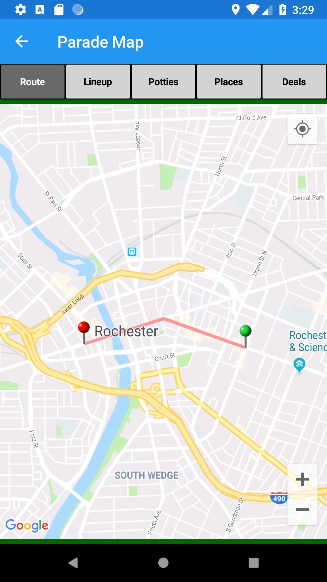 Rochester Parade App