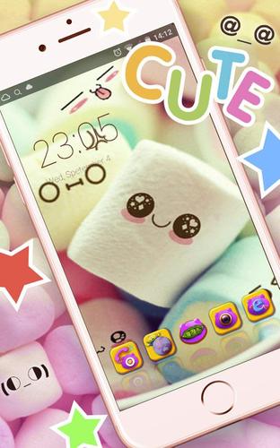 Cute Marshmallow cartoon Theme
