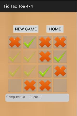 Strategic Tic Tac Toe 4x4