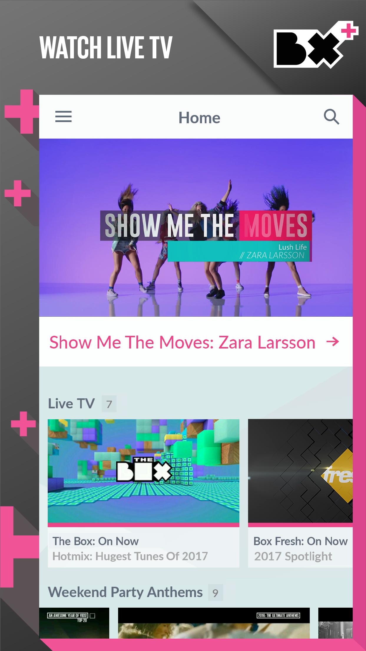 Box Plus. Music Videos & TV