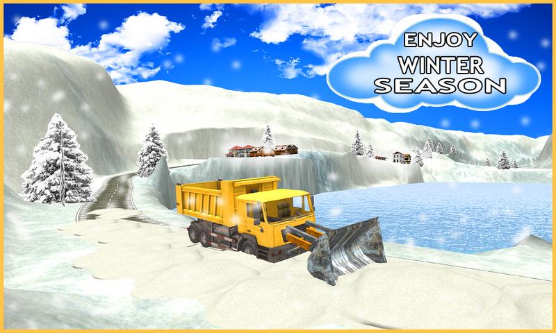 Snow Plow Truck Driver Sim 3D