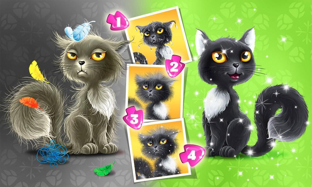 Animals washing for kids