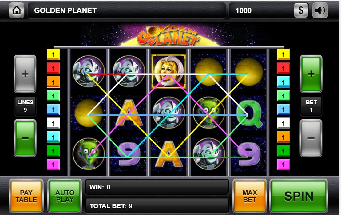 The Golden Planet Slot Machine