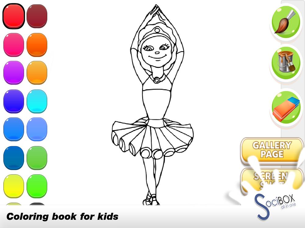 Ballerina Girls Coloring