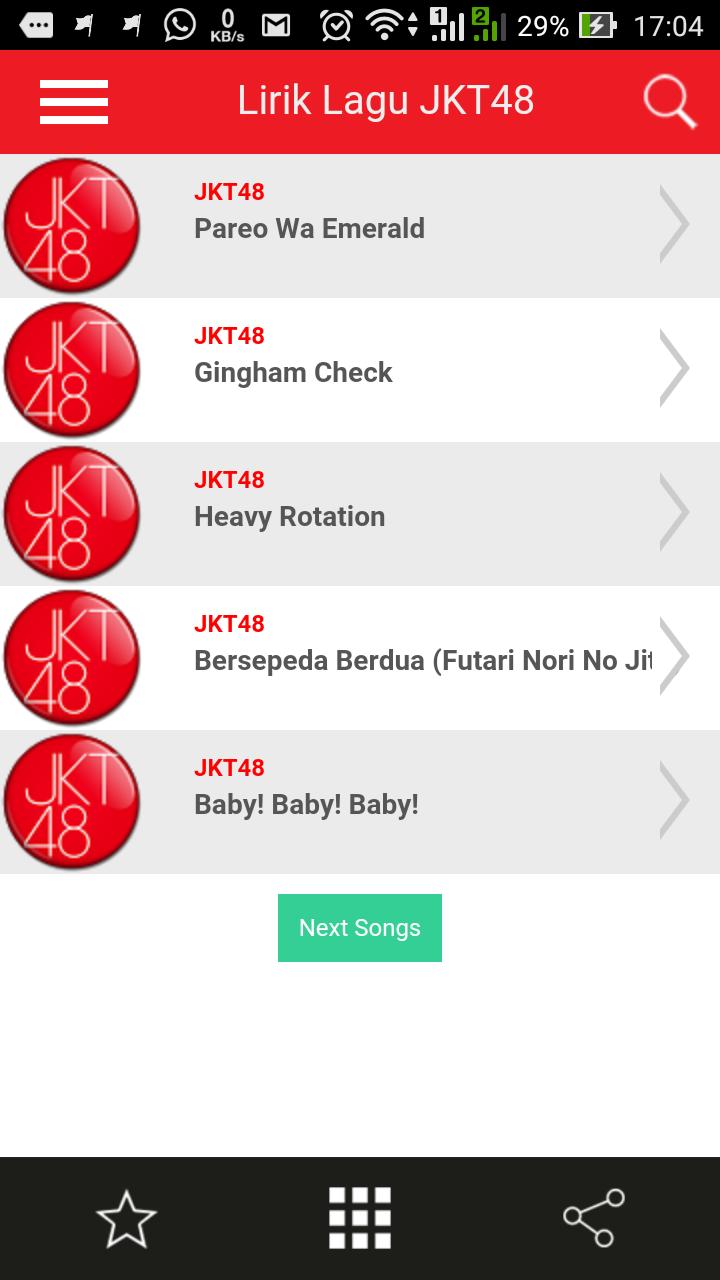 Kumpulan Lirik Lagu JKT48