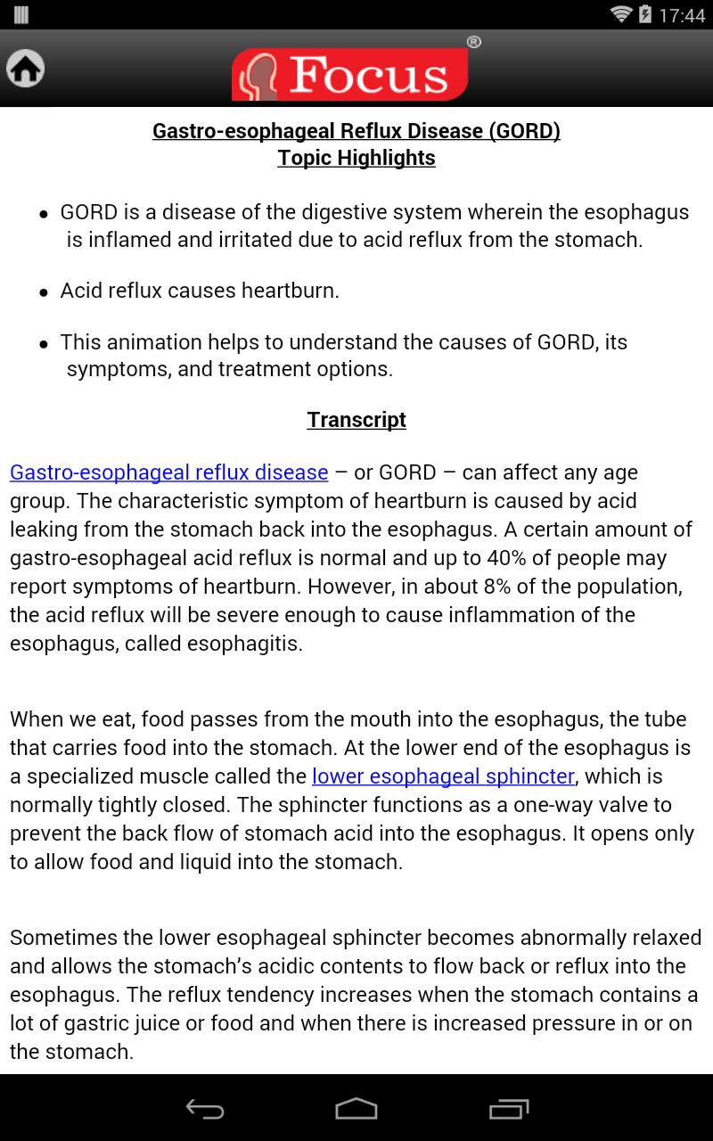 GORD / GERD - An Overview