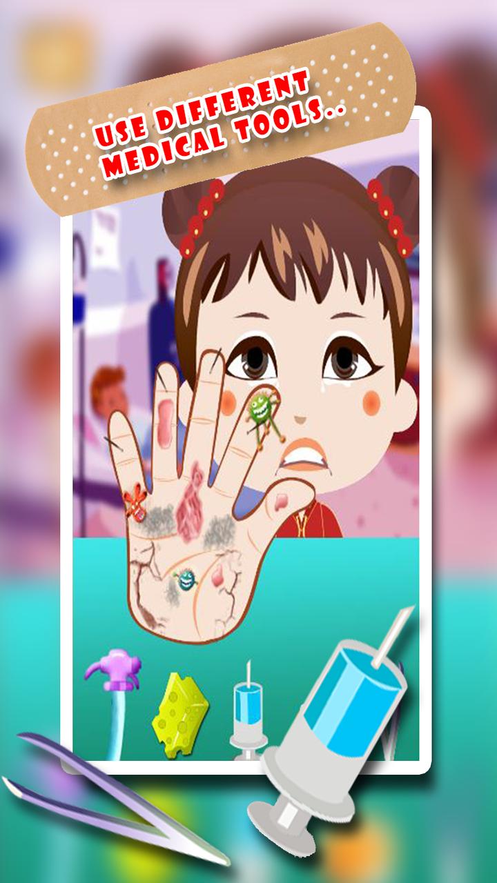 Baby Girl Hand Doctor Kid game