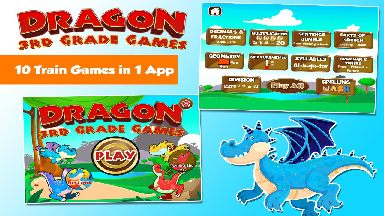 3rd Grade Dragon Kids Games