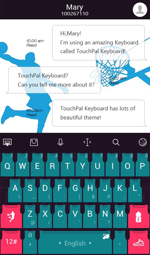 TouchPal Basketball Theme