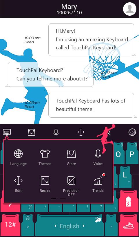 TouchPal Basketball Theme