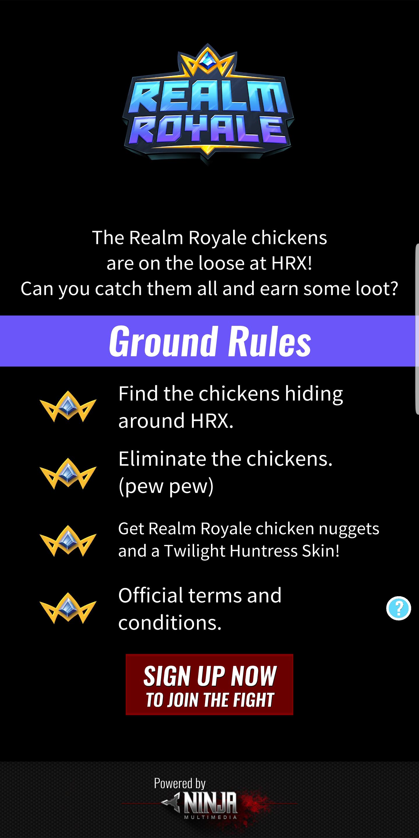 Realm Royale Chicken Chase at Hi-Rez Expo