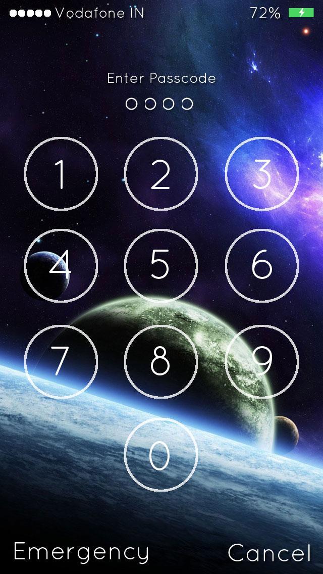 Outerspace Lockscreen