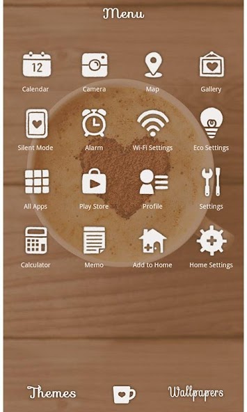 Cute Theme-Heart Latte-